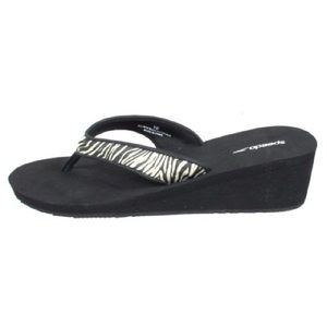 Speedo zebra wedge sandals